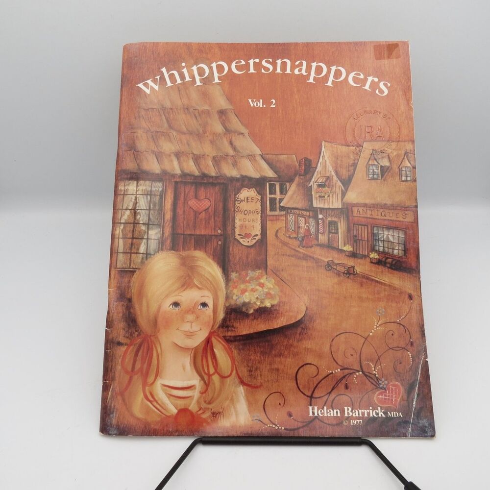 Whippersnappers Vol 2 Helan Barrick 1977 Painting Folk Art Craft Book